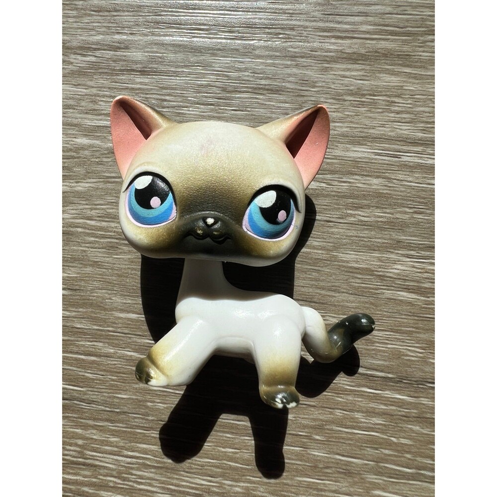 Authentic vintage Hasbro Littlest Pet Shop Siamese Cat #5
